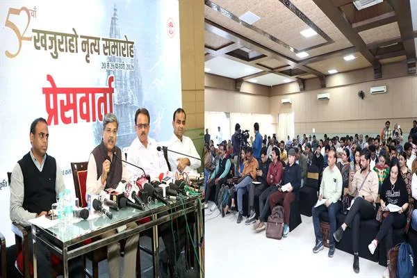 खजुराहो नृत्य समारोह से जुड़ा सांस्कृतिक दृश्य